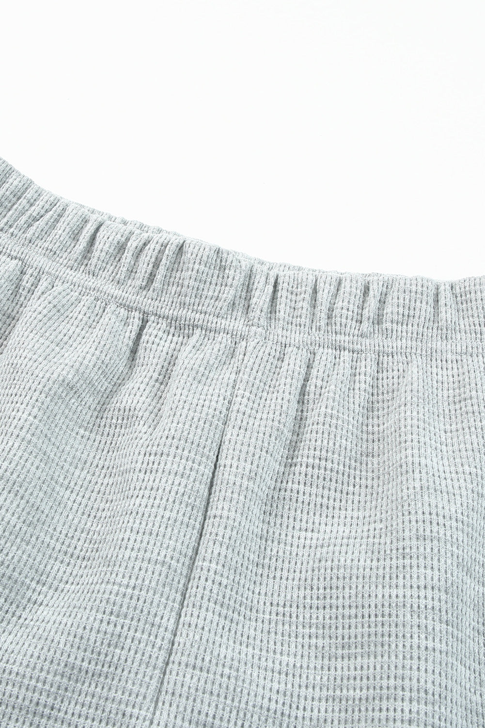 Ribbed Sweatshirt & High Waist Shorts Set