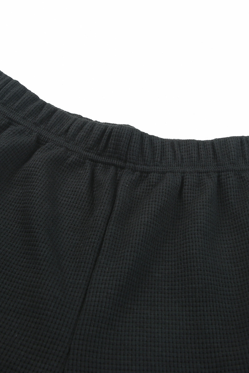 Ribbed Sweatshirt & High Waist Shorts Set