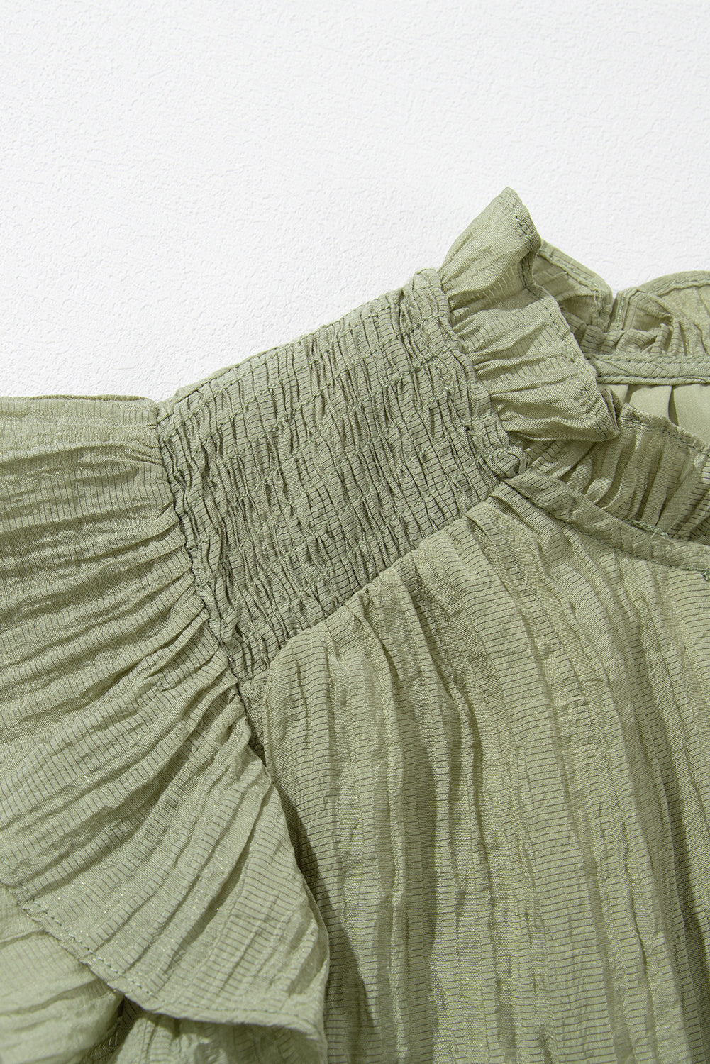 V Neck Textured Blouse