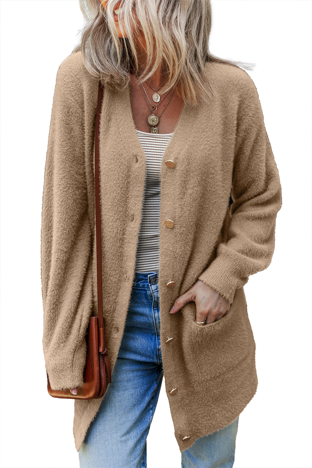 Midi Solid Cardigan