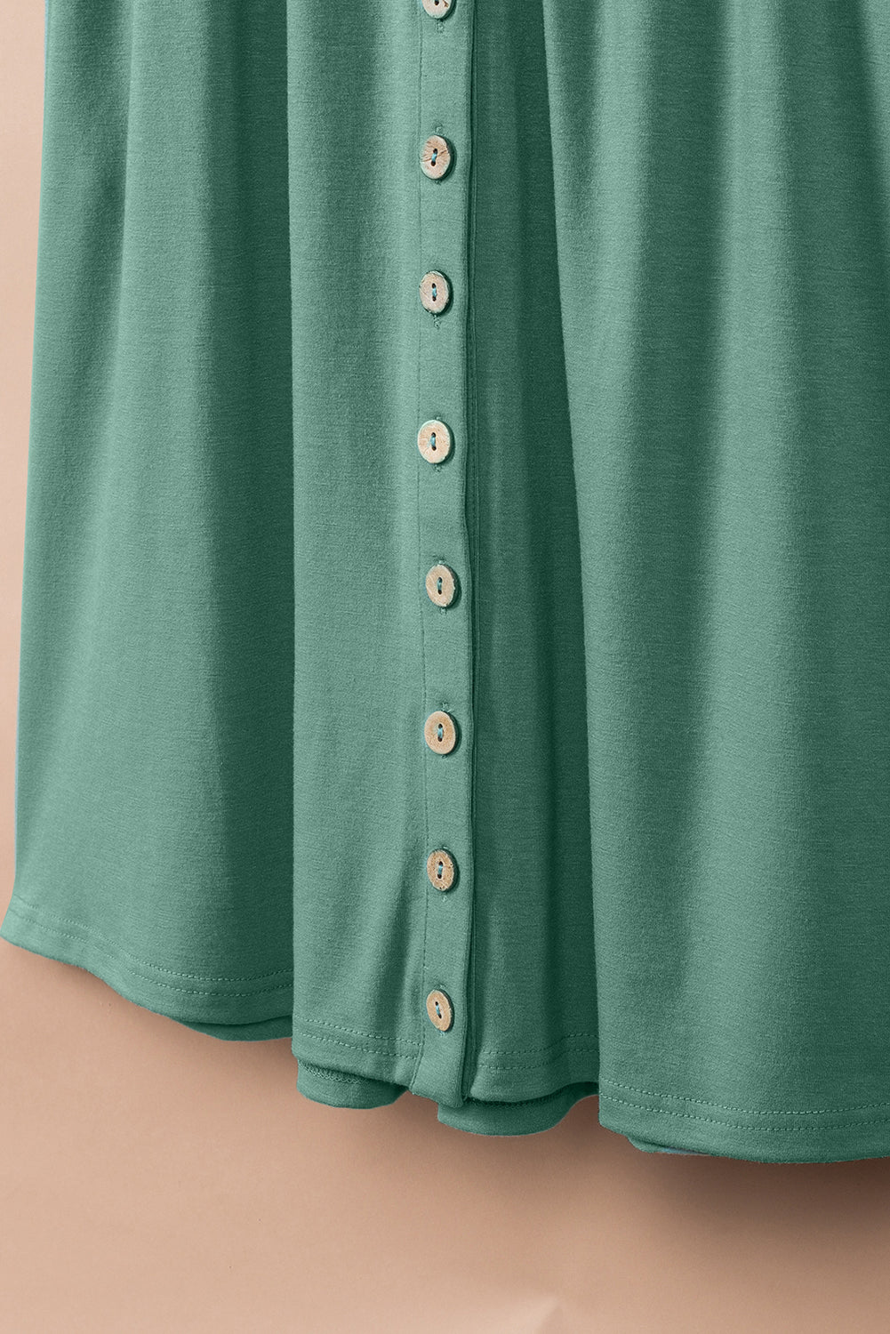 Sleeveless Button Front Short Basics Dress