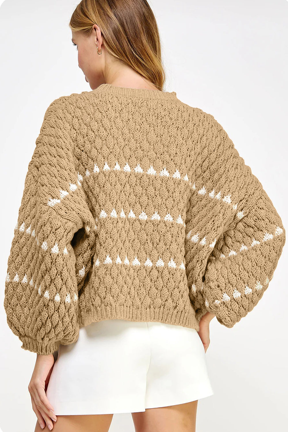 Puff Sleeve Baggy Sweater