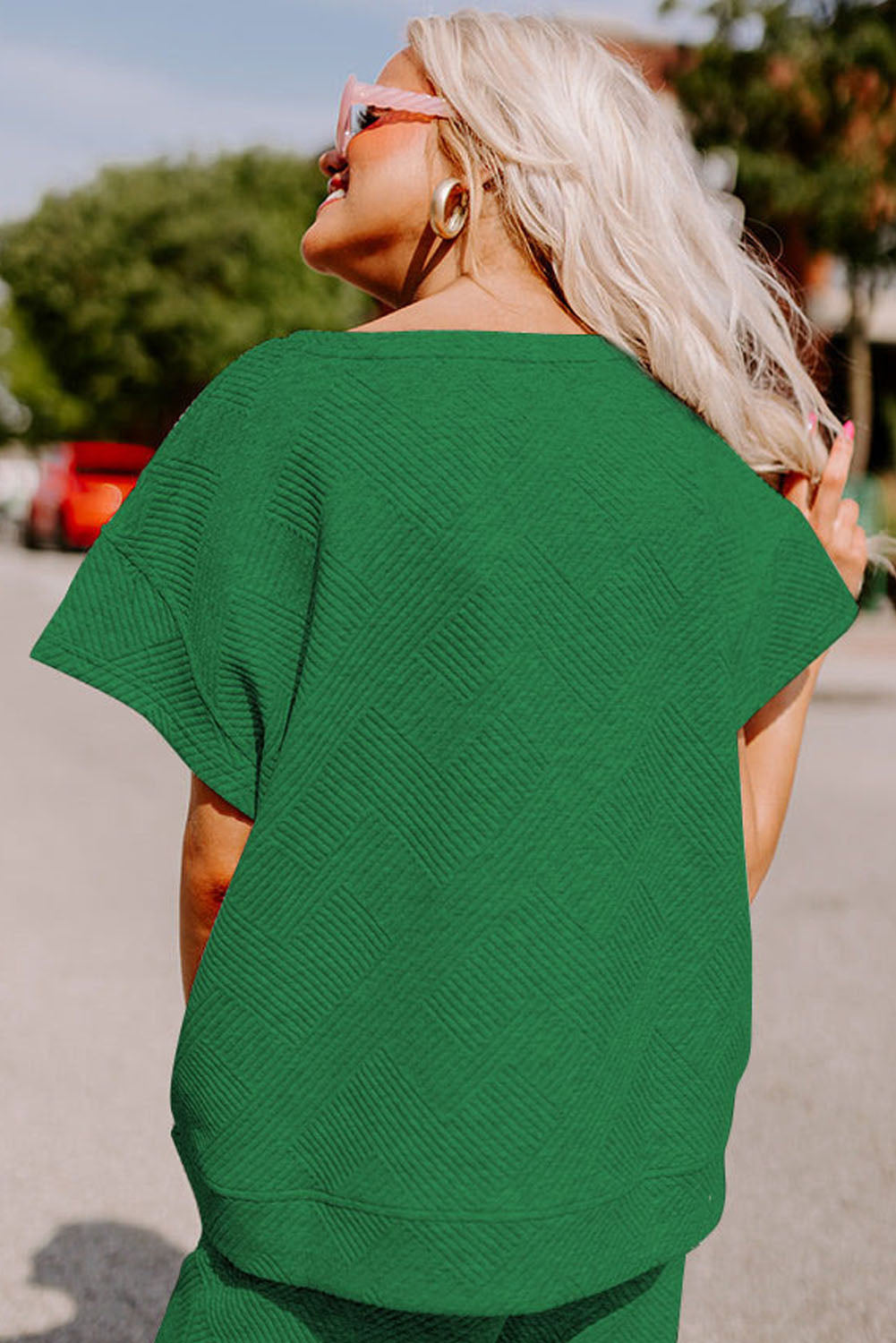 Loose Fit T Shirt and Drawstring Pants Set