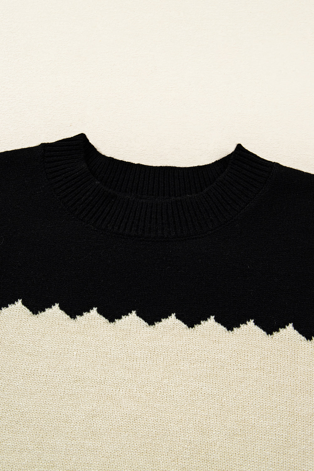 Crew Neck Drop Shoulder Sweater