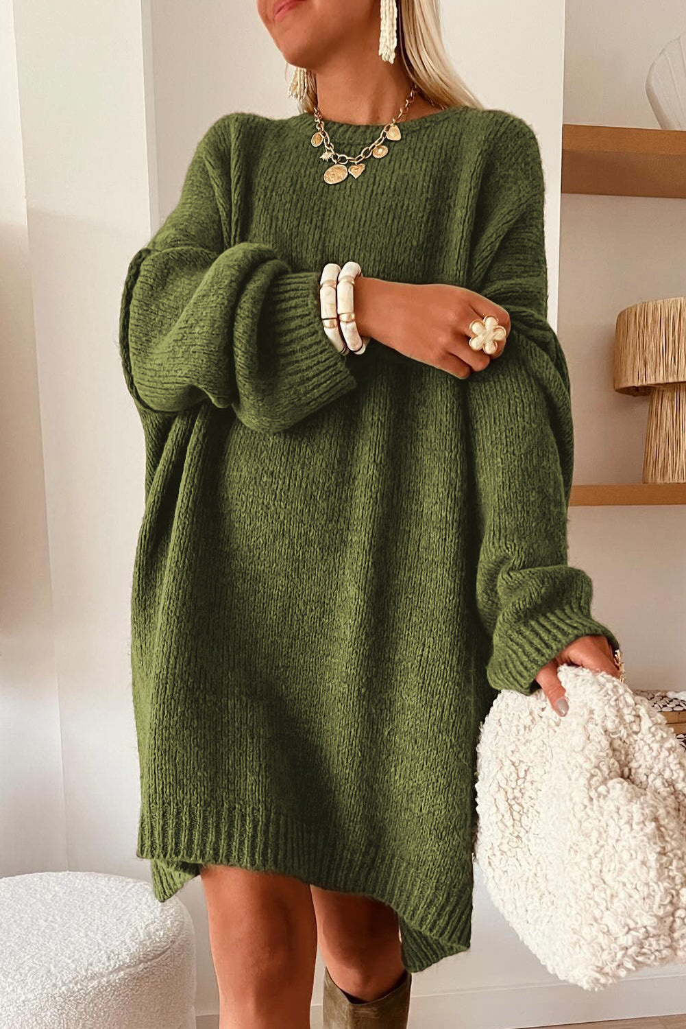 Slouchy Sweater Dress