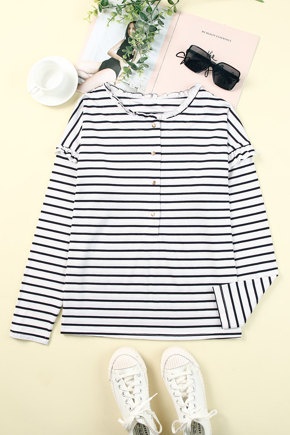Striped Long Sleeve Top