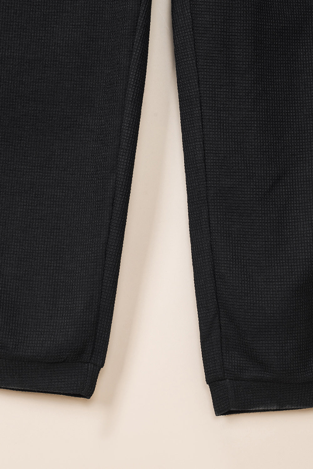 Blue Casual Textured Sleeveless V-Neck Pocketed Jumpsuit