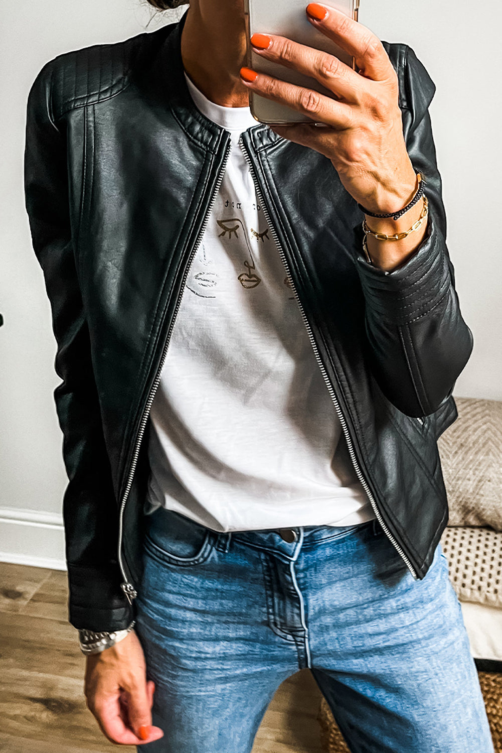Spin me Round - Round Neck Zipper Jacket