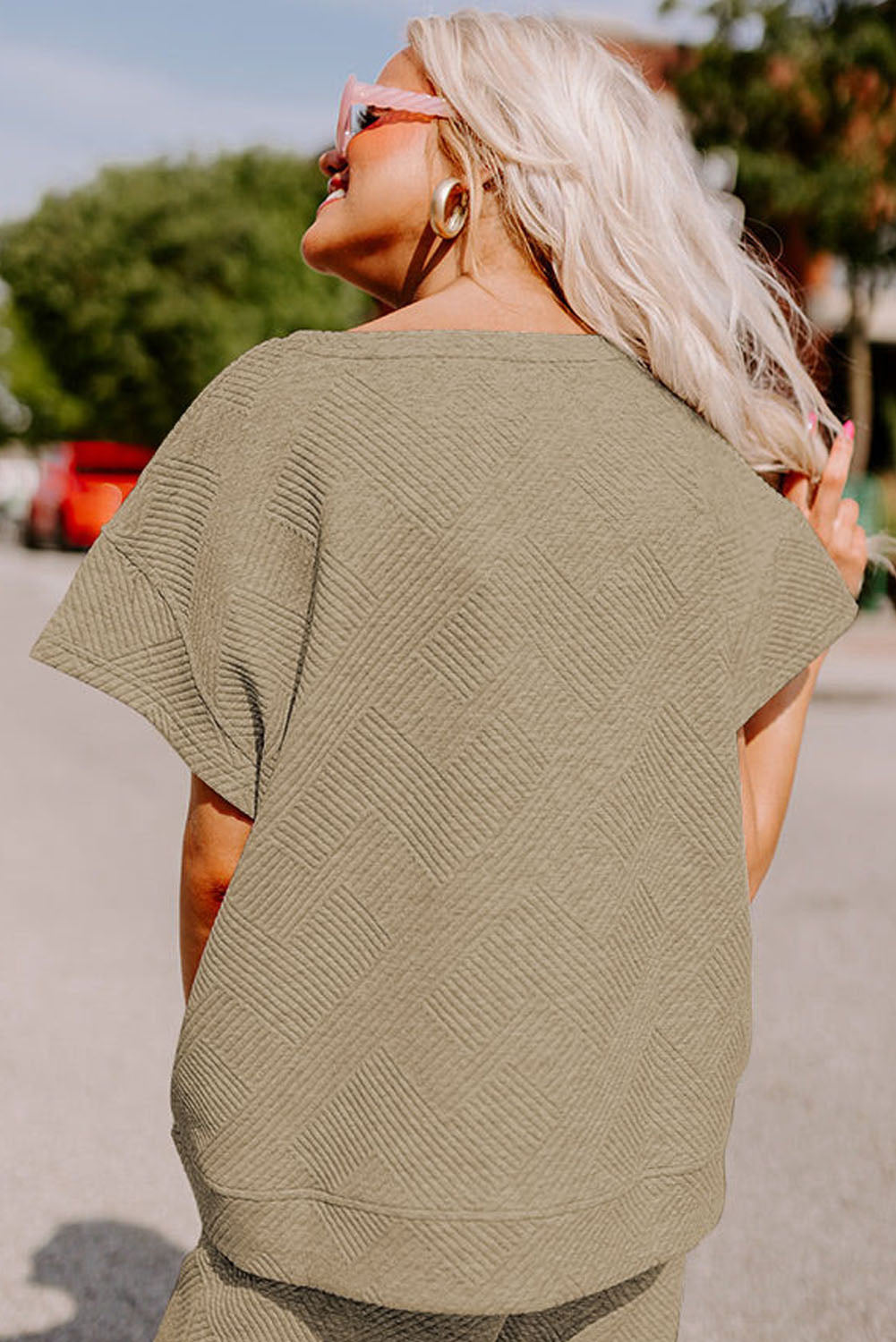 Loose Fit T Shirt and Drawstring Pants Set