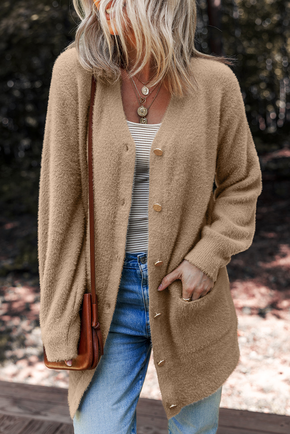 Midi Solid Cardigan
