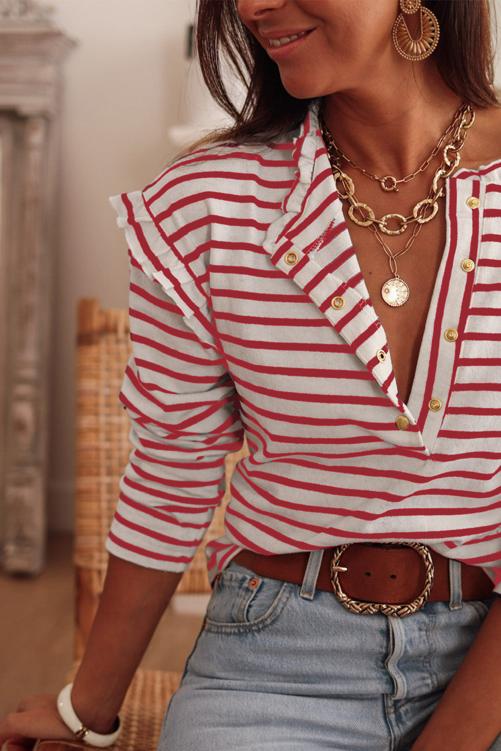 Striped Long Sleeve Top