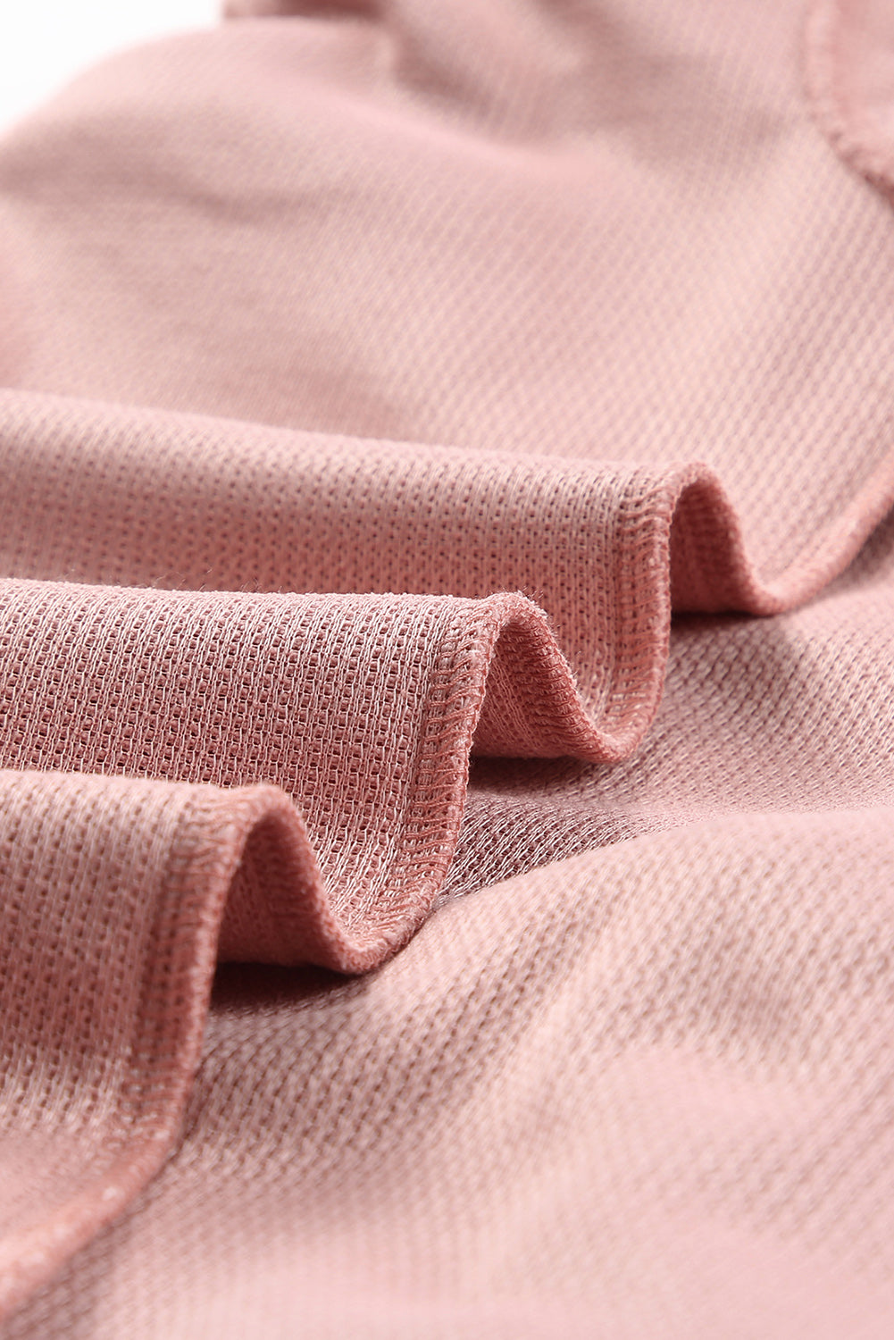 Ribbed Round Neck Pullover Sweatshirt