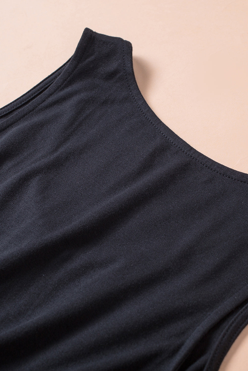 Sleeveless Button Front Short Basics Dress
