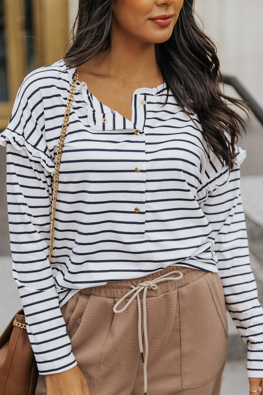 Striped Long Sleeve Top