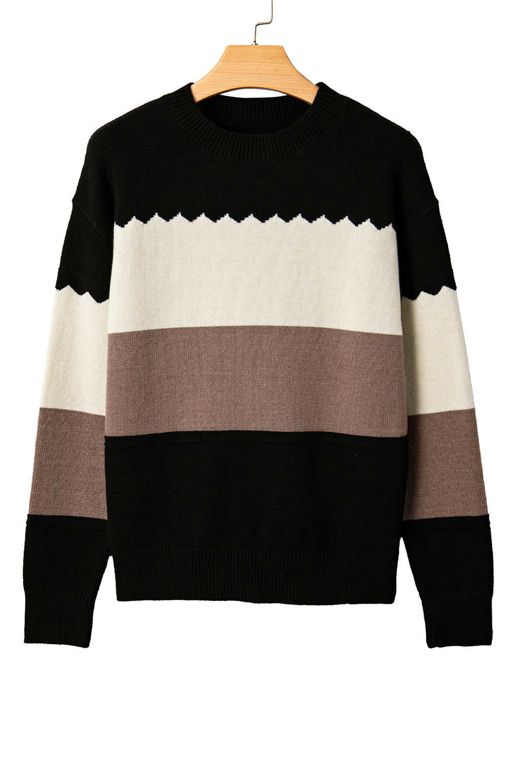Crew Neck Drop Shoulder Sweater