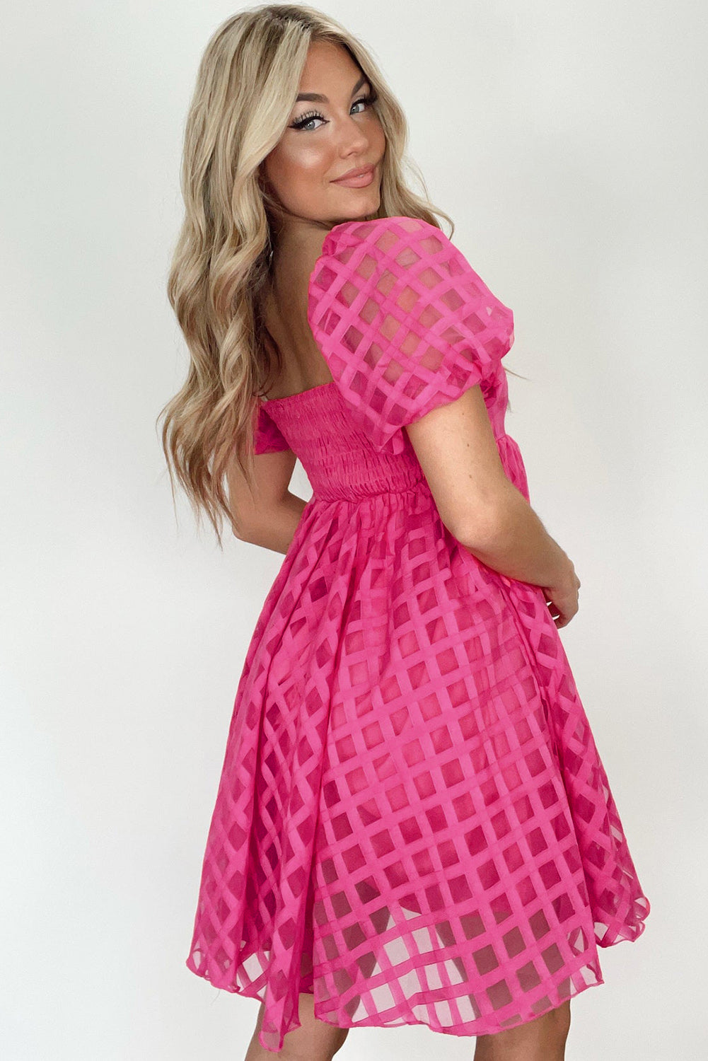 Strawberry Pink Babydoll Dress