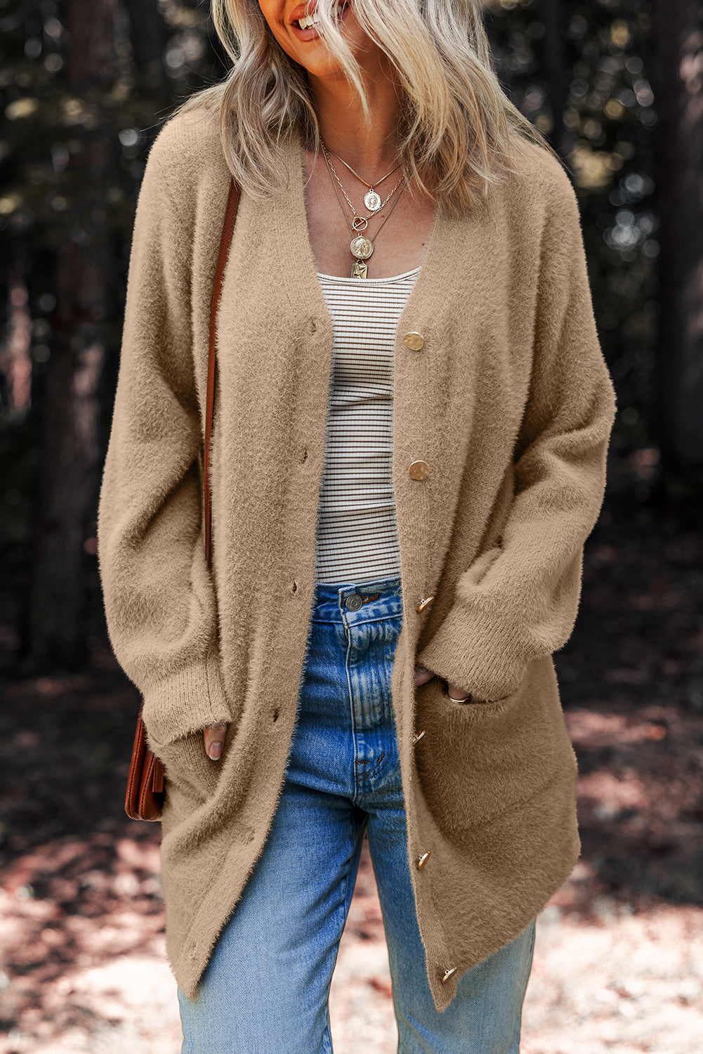 Midi Solid Cardigan