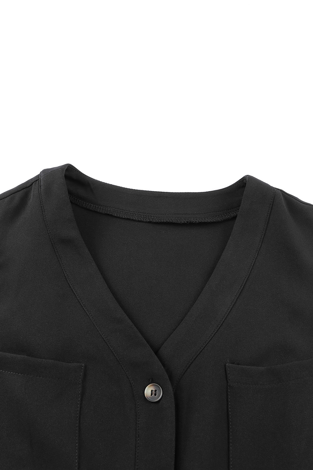 Buttoned Sleeveless Cropped Jumpsuit With Sash