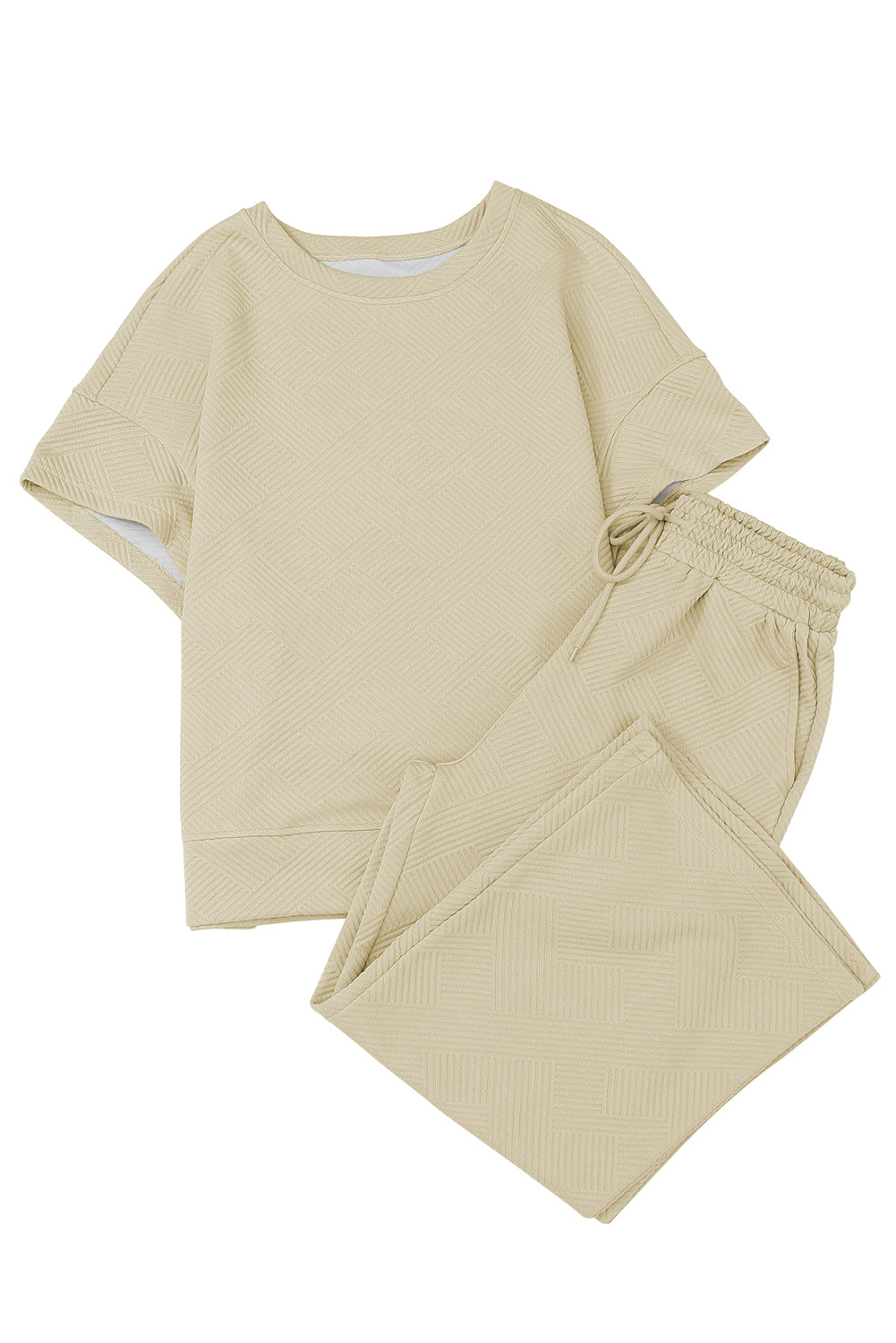 Loose Fit T Shirt and Drawstring Pants Set