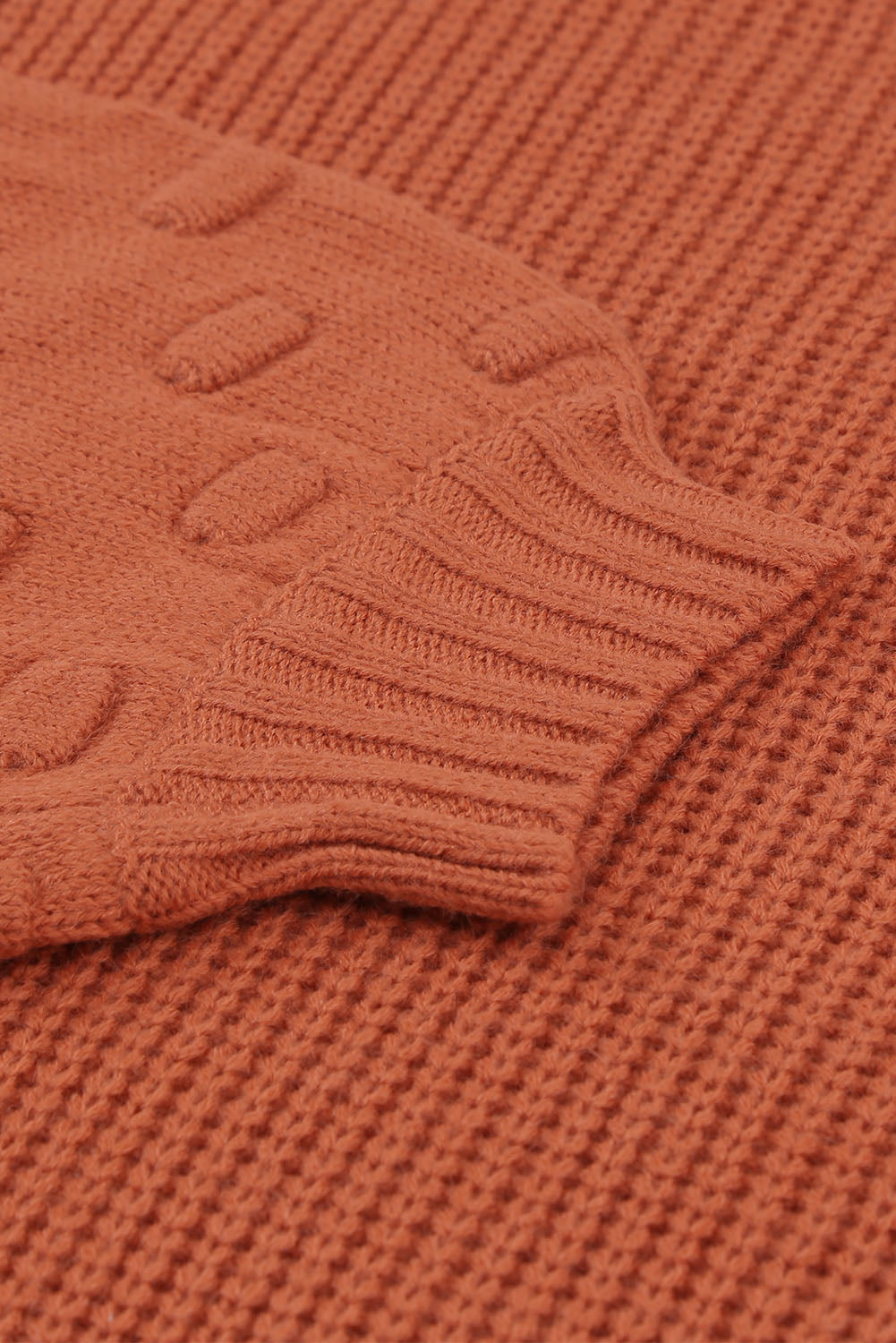 Bubble Sleeve Cropped Knit Sweater