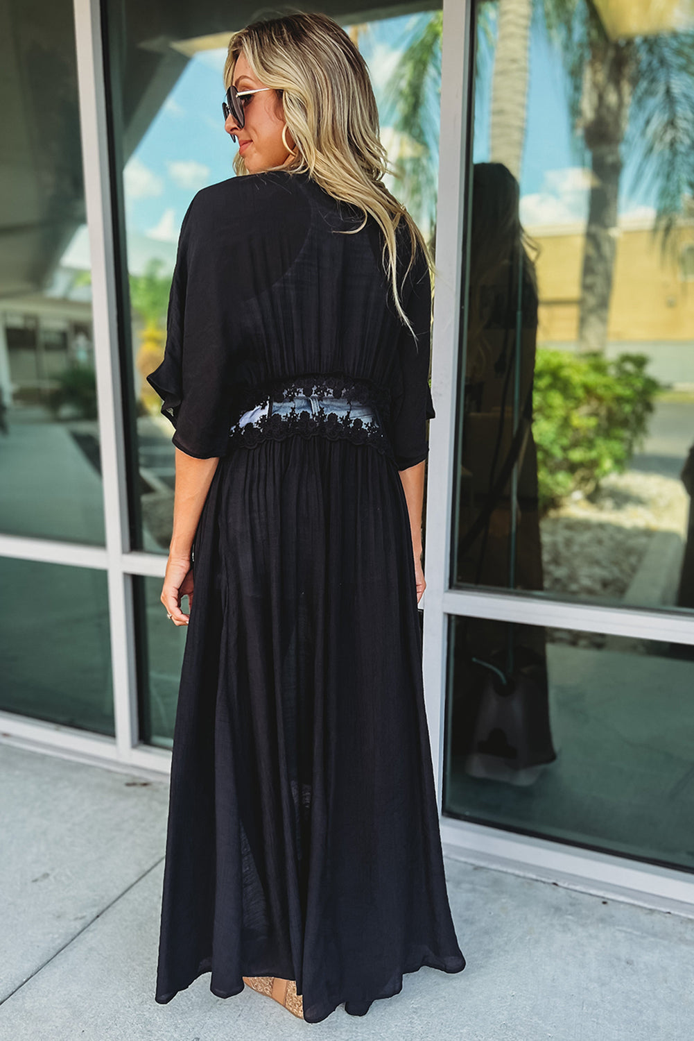 Open Front Maxi Kimono