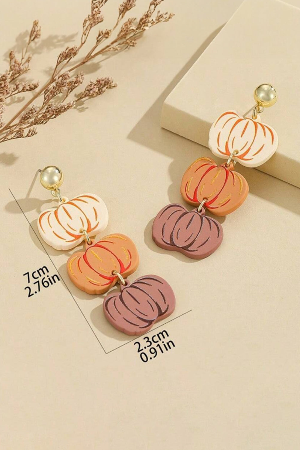 Pumpkin Dangle Earrings