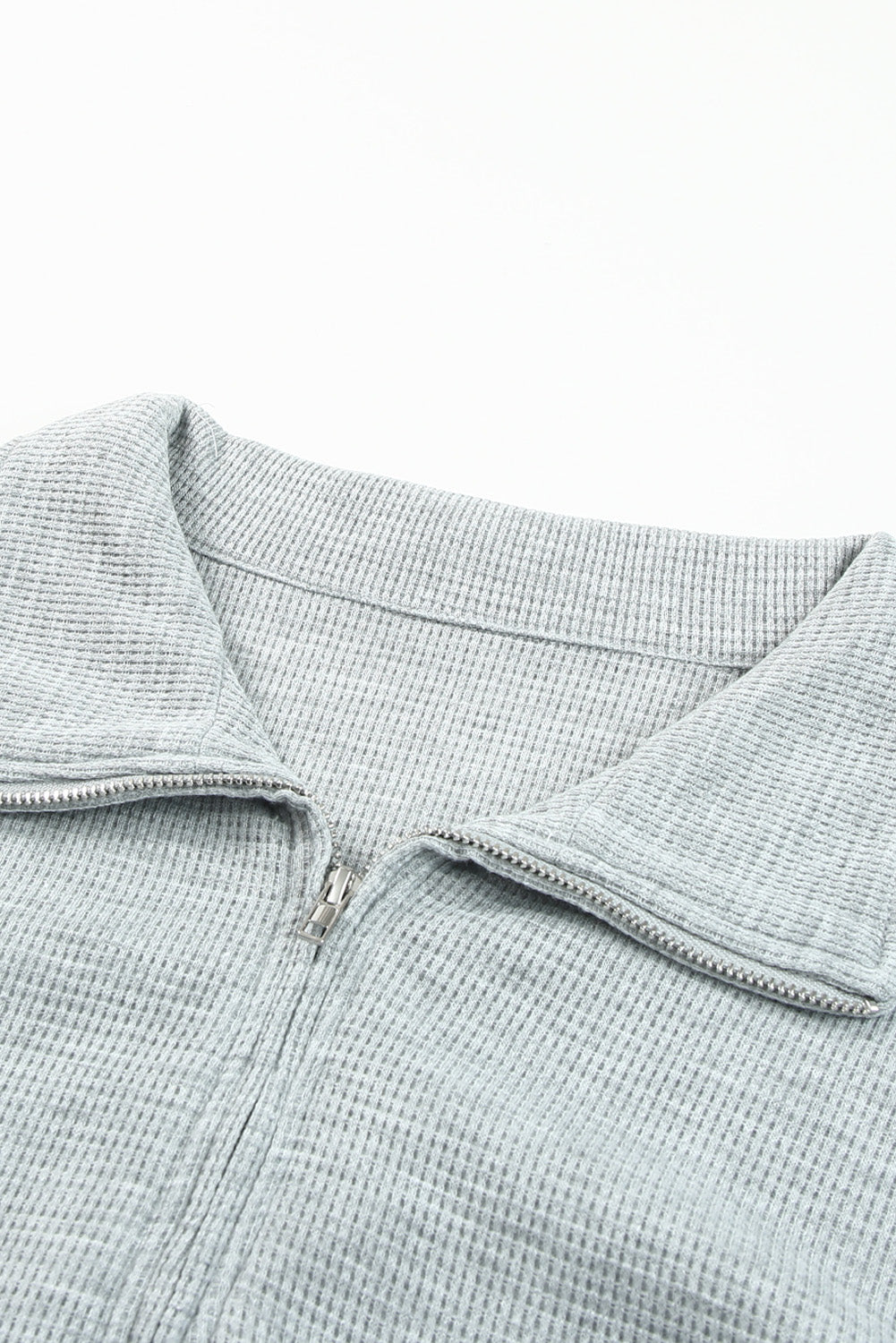 Ribbed Sweatshirt & High Waist Shorts Set