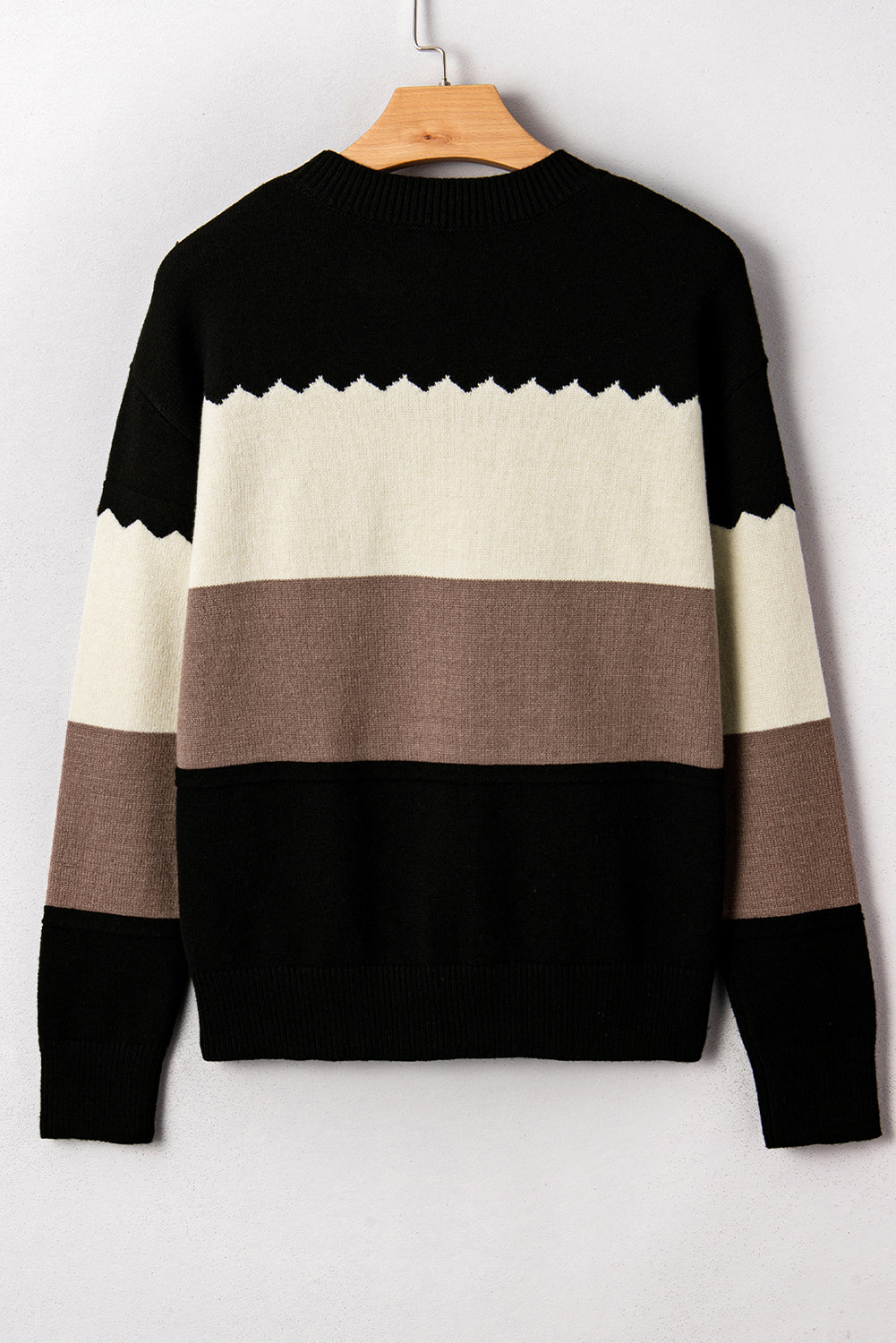 Crew Neck Drop Shoulder Sweater