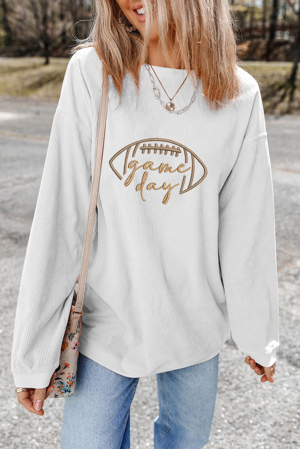 Game Day Embroidered Sweatshirt