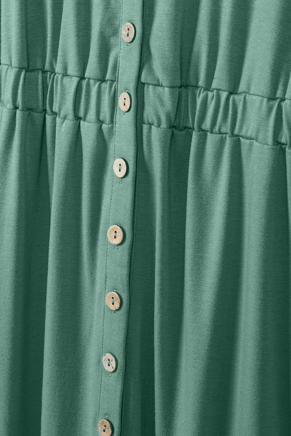 Sleeveless Button Front Short Basics Dress