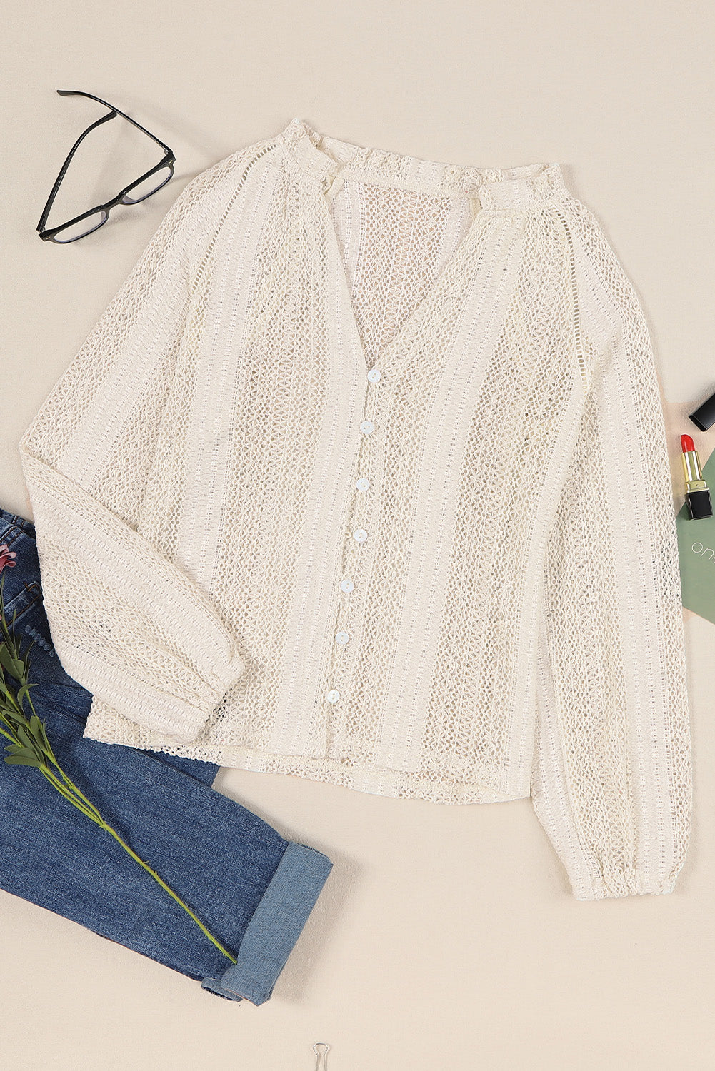 Raglan Sleeve Crochet Top