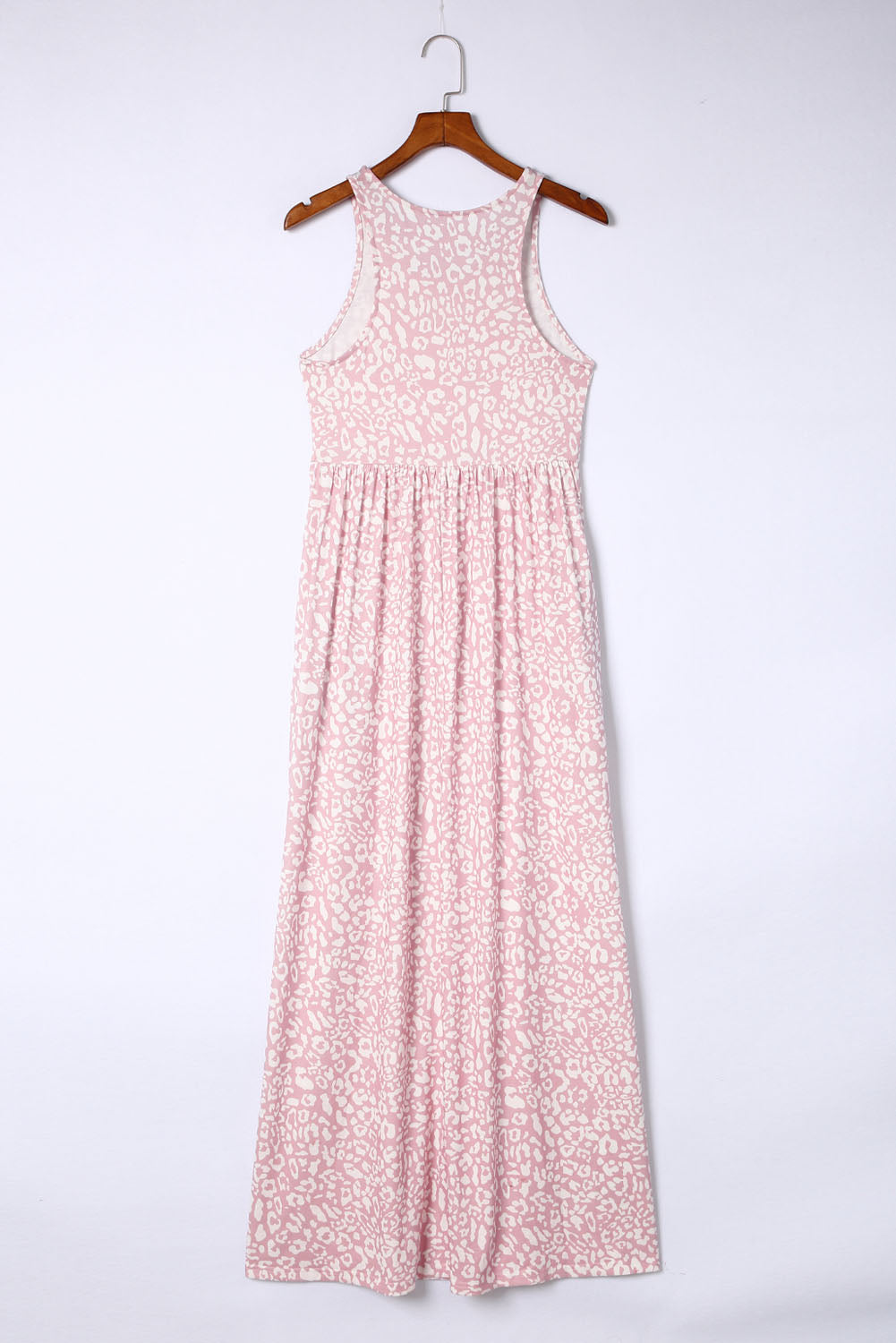 Leopard Pocketed Maxi Tank Dress