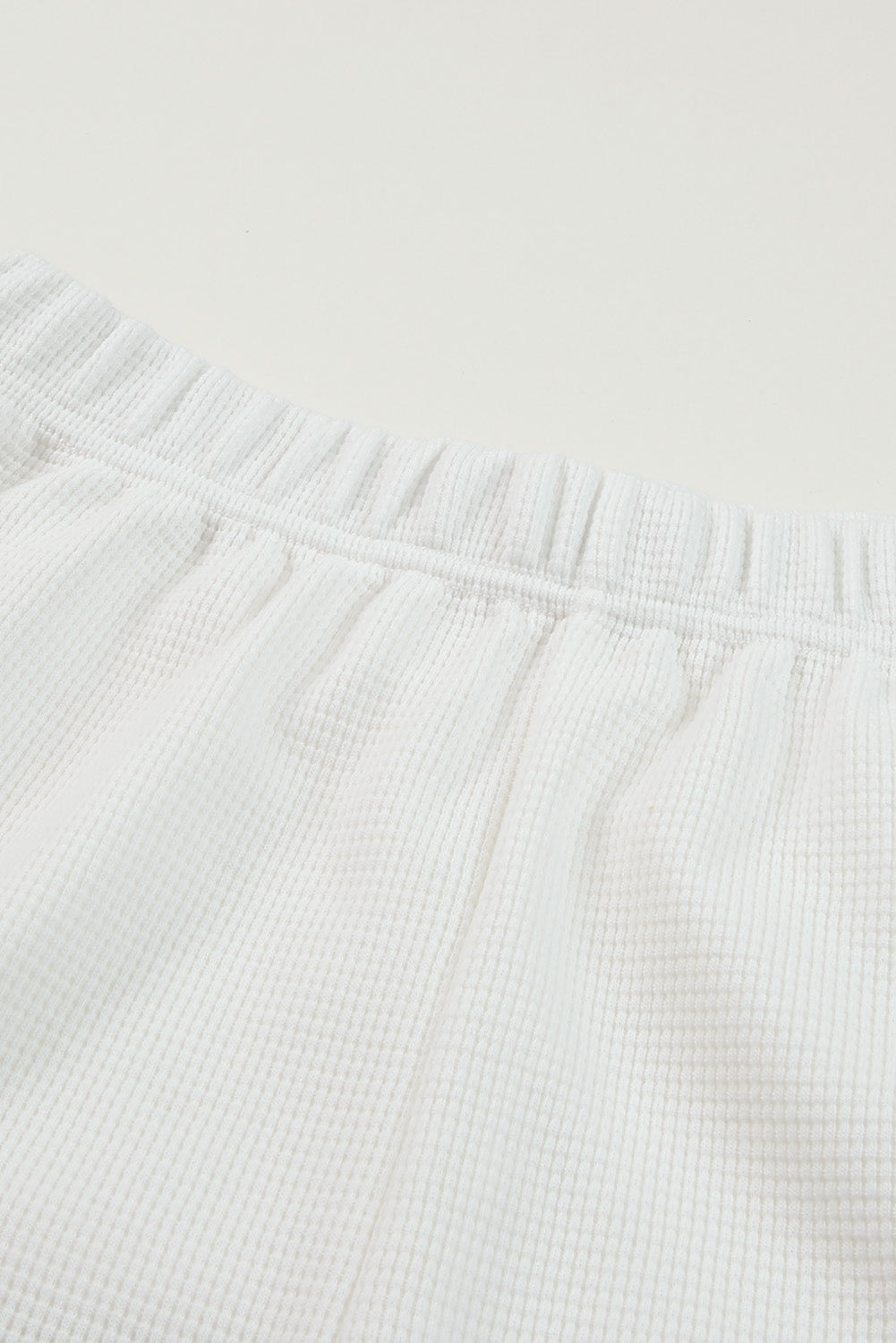 Ribbed Sweatshirt & High Waist Shorts Set