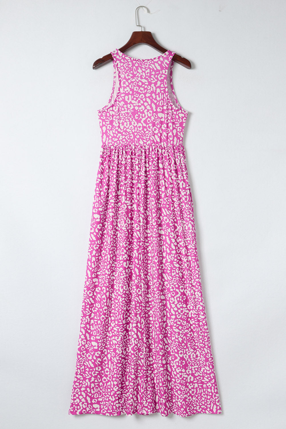 Leopard Pocketed Maxi Tank Dress