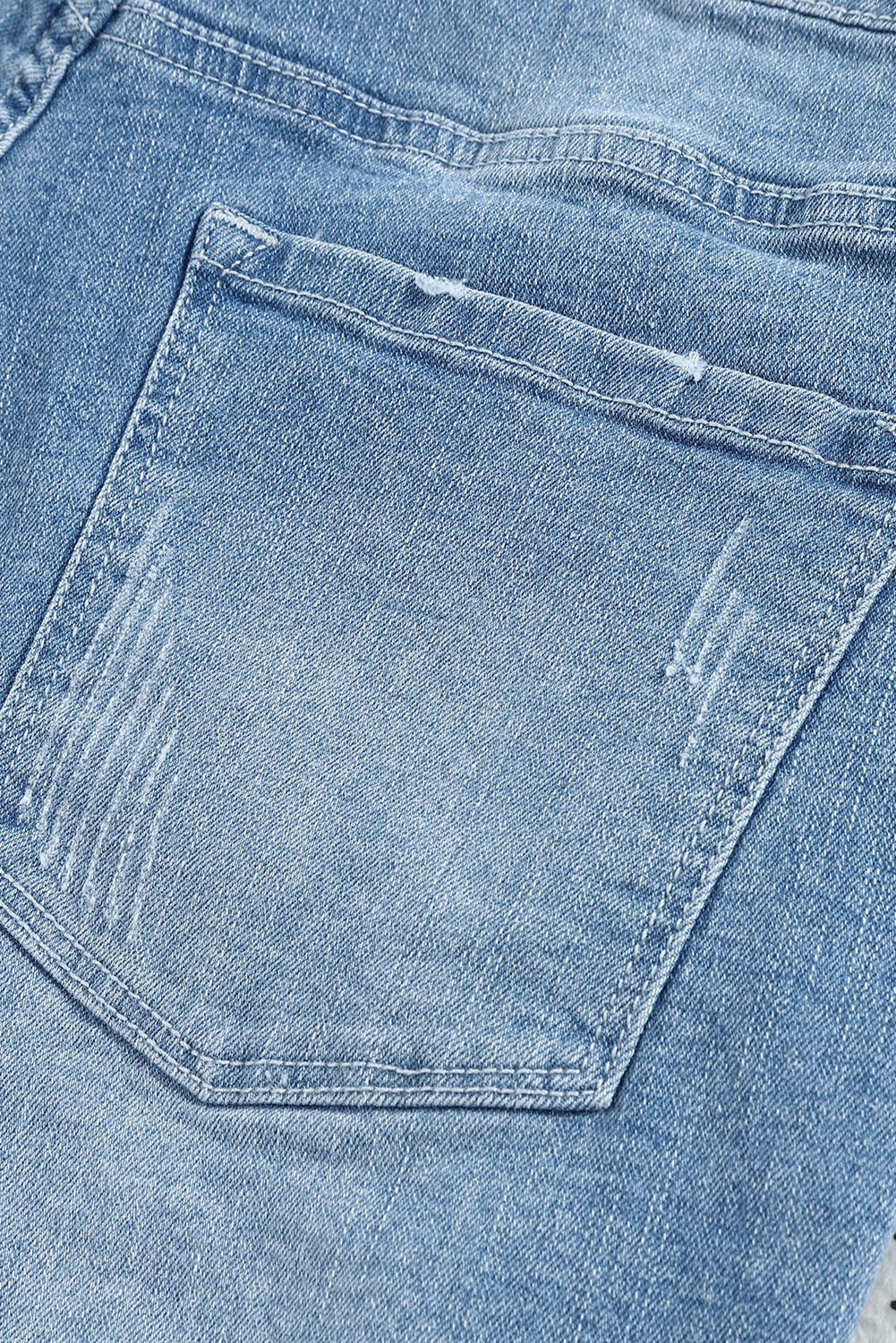 Rolled Hem Denim Shorts
