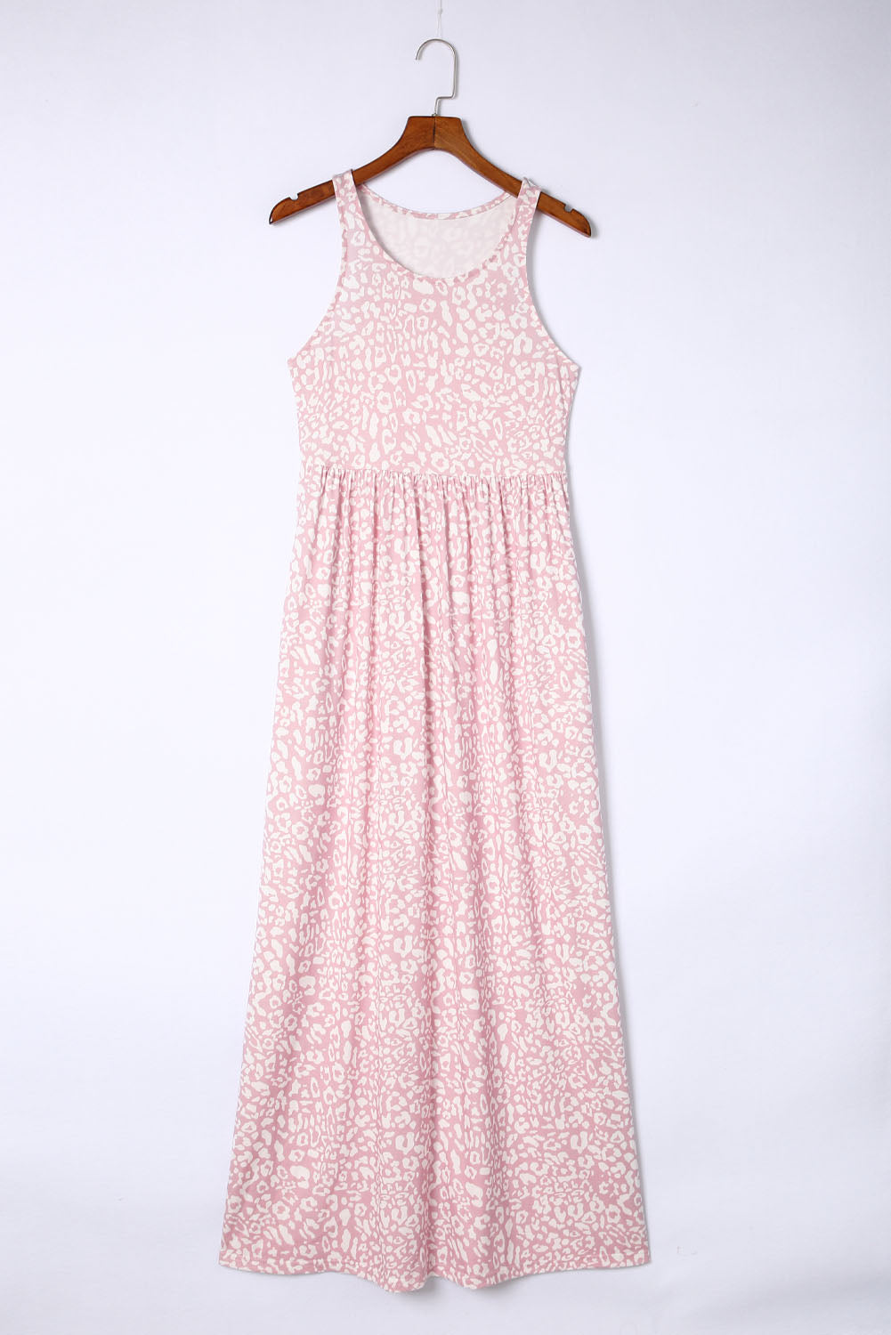 Leopard Pocketed Maxi Tank Dress