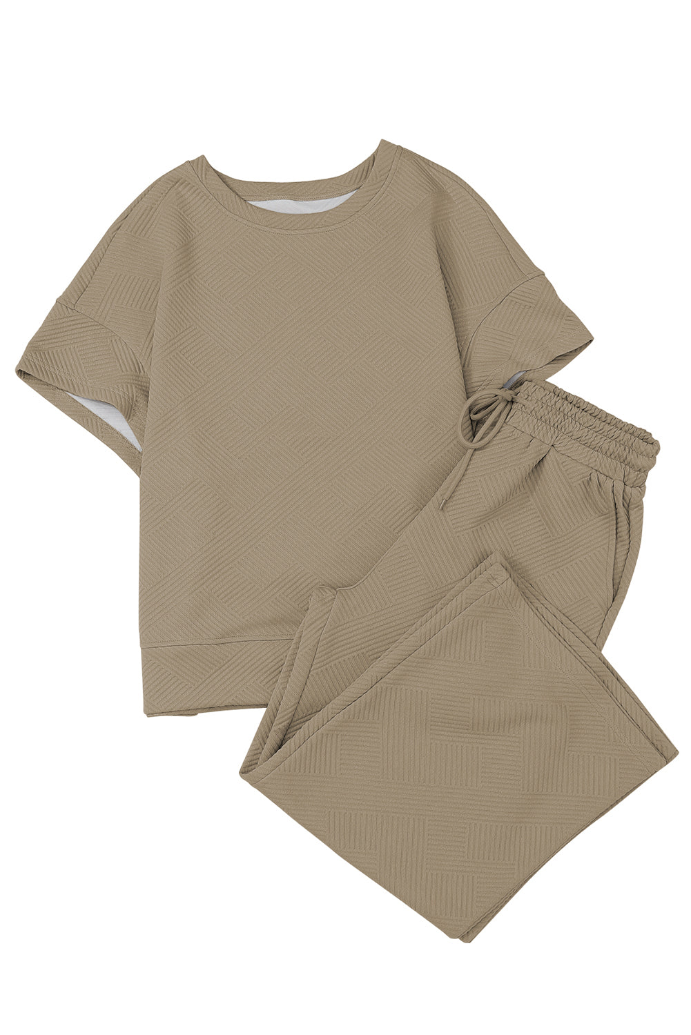 Loose Fit T Shirt and Drawstring Pants Set