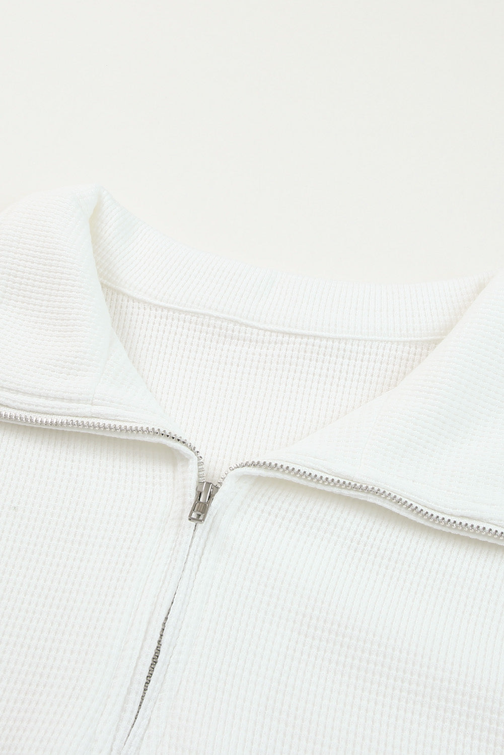 Ribbed Sweatshirt & High Waist Shorts Set