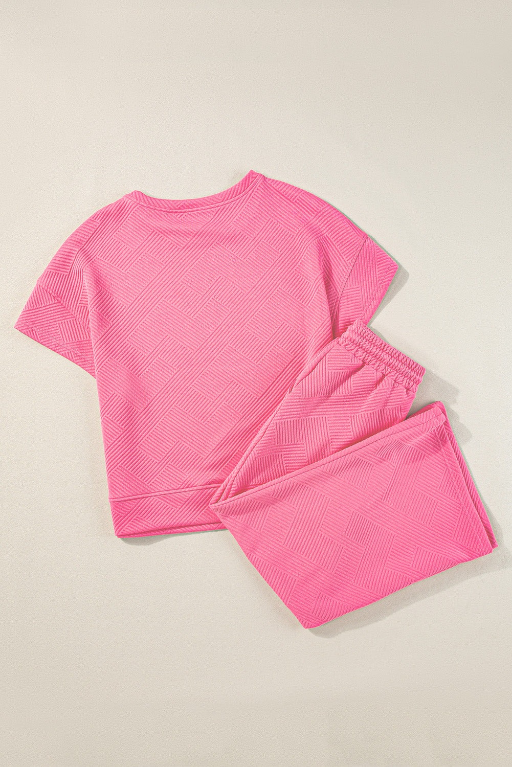 Loose Fit T Shirt and Drawstring Pants Set