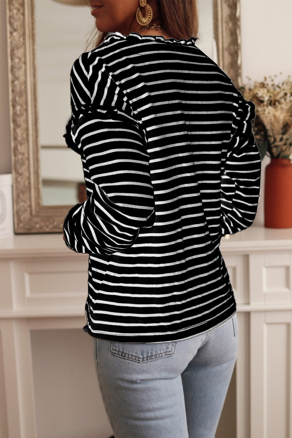 Striped Long Sleeve Top