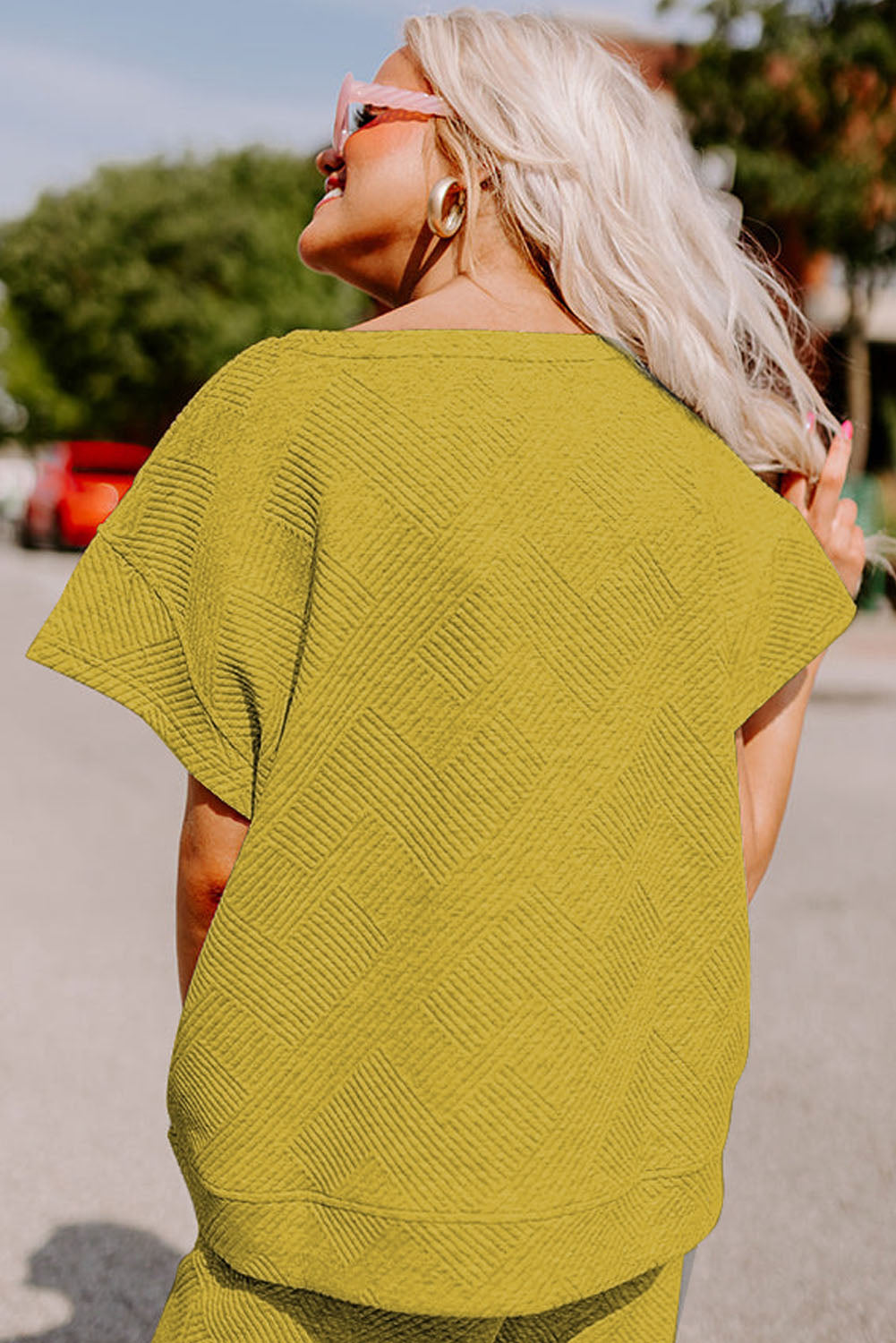 Loose Fit T Shirt and Drawstring Pants Set