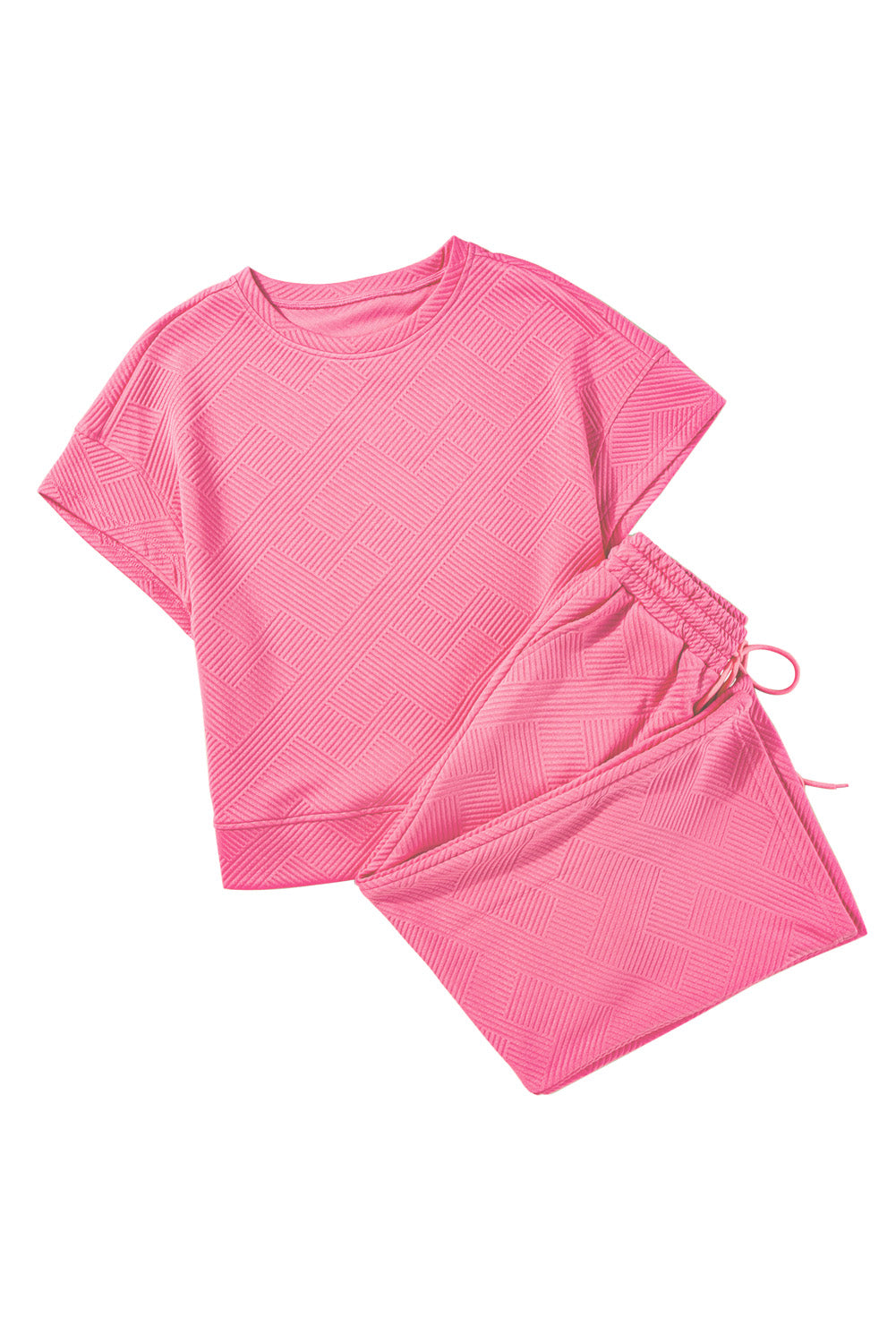 Loose Fit T Shirt and Drawstring Pants Set