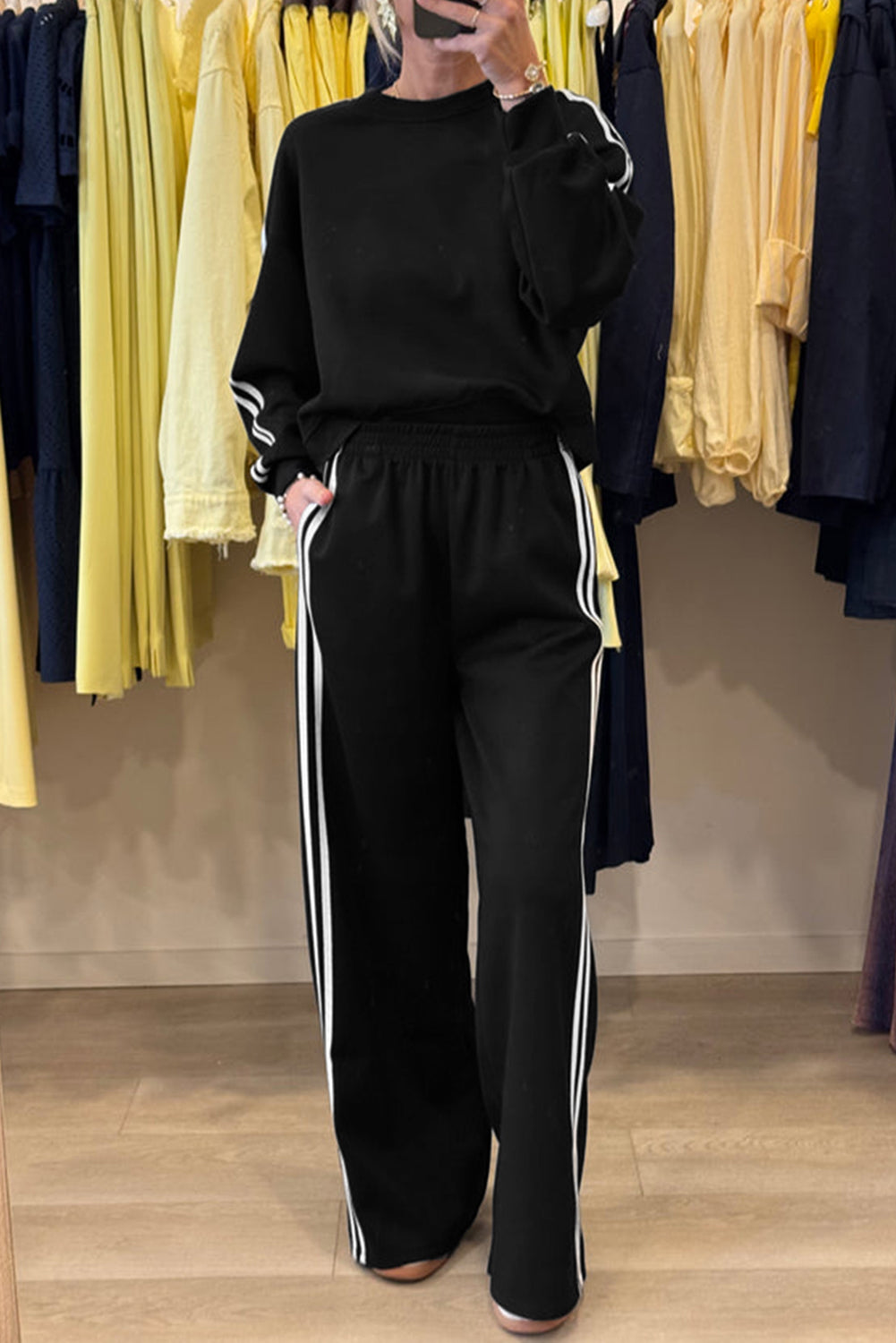 Wide Leg Pants 2pcs Outfit