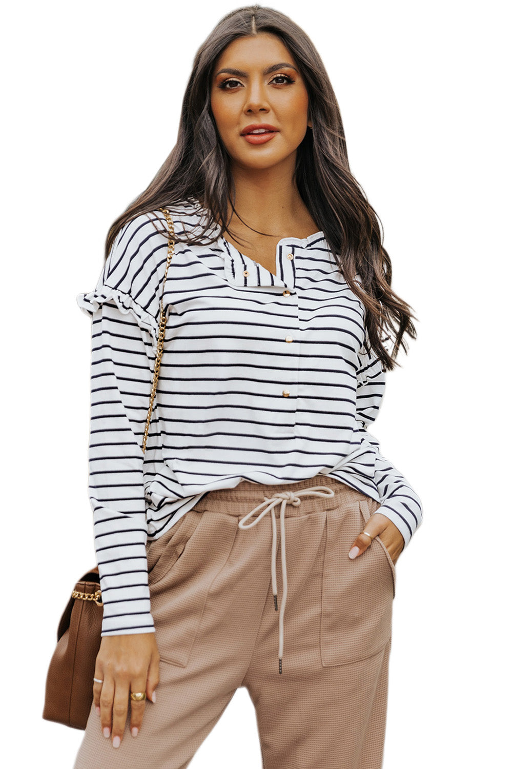 Striped Long Sleeve Top