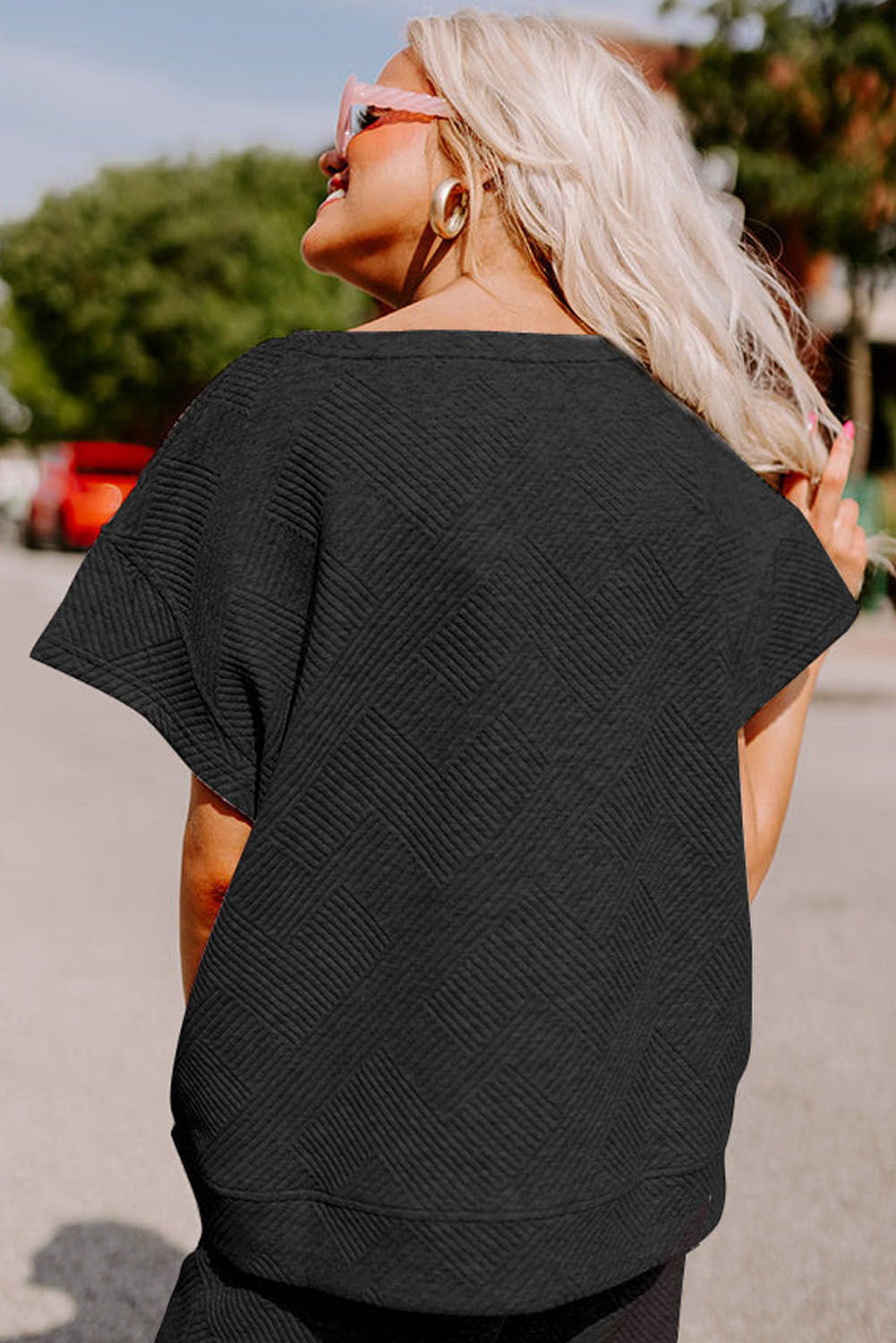 Loose Fit T Shirt and Drawstring Pants Set