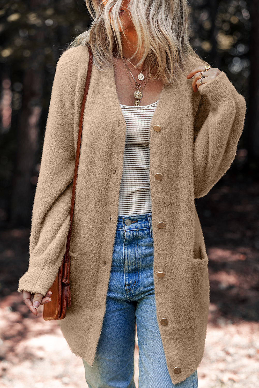 Midi Solid Cardigan