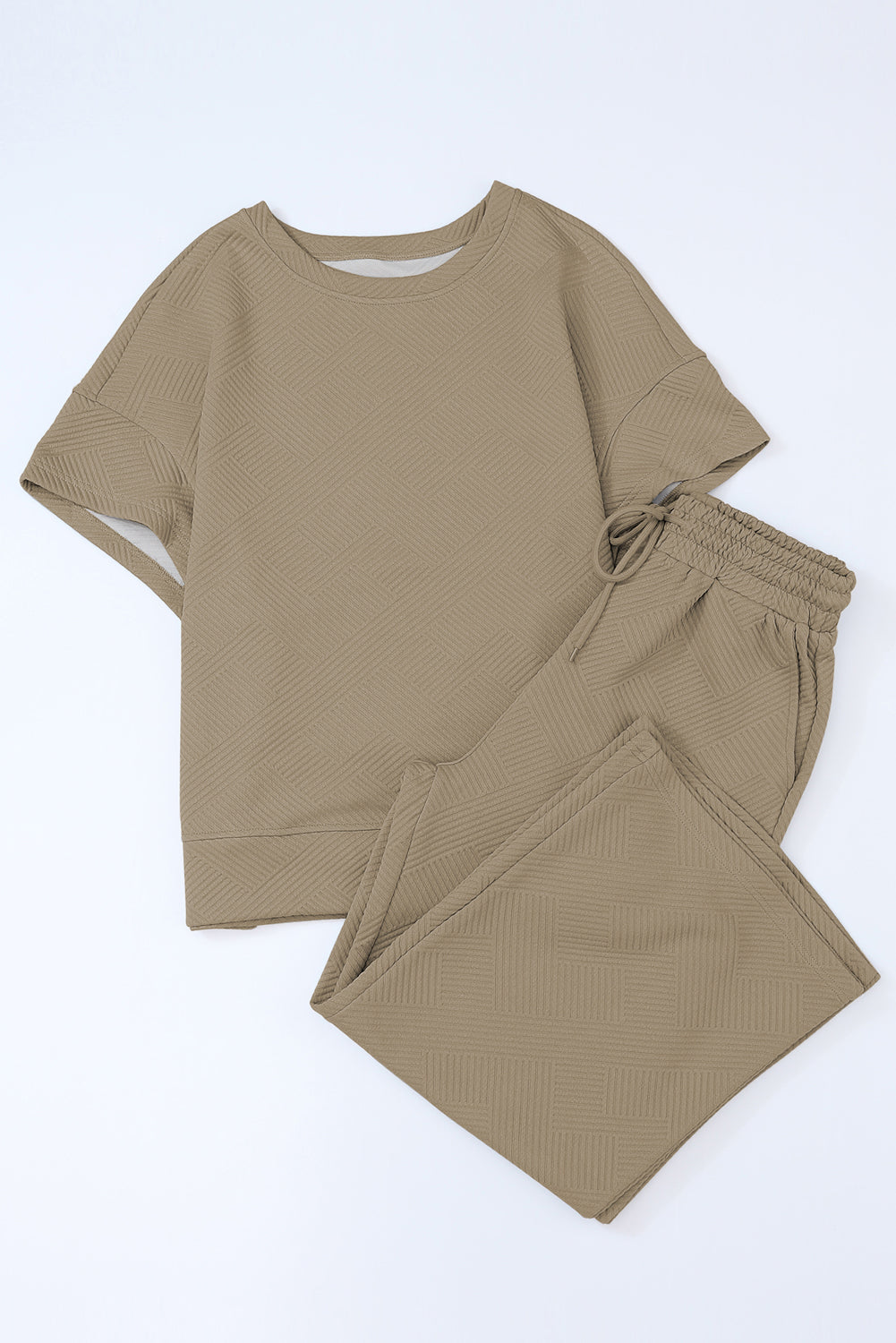 Loose Fit T Shirt and Drawstring Pants Set