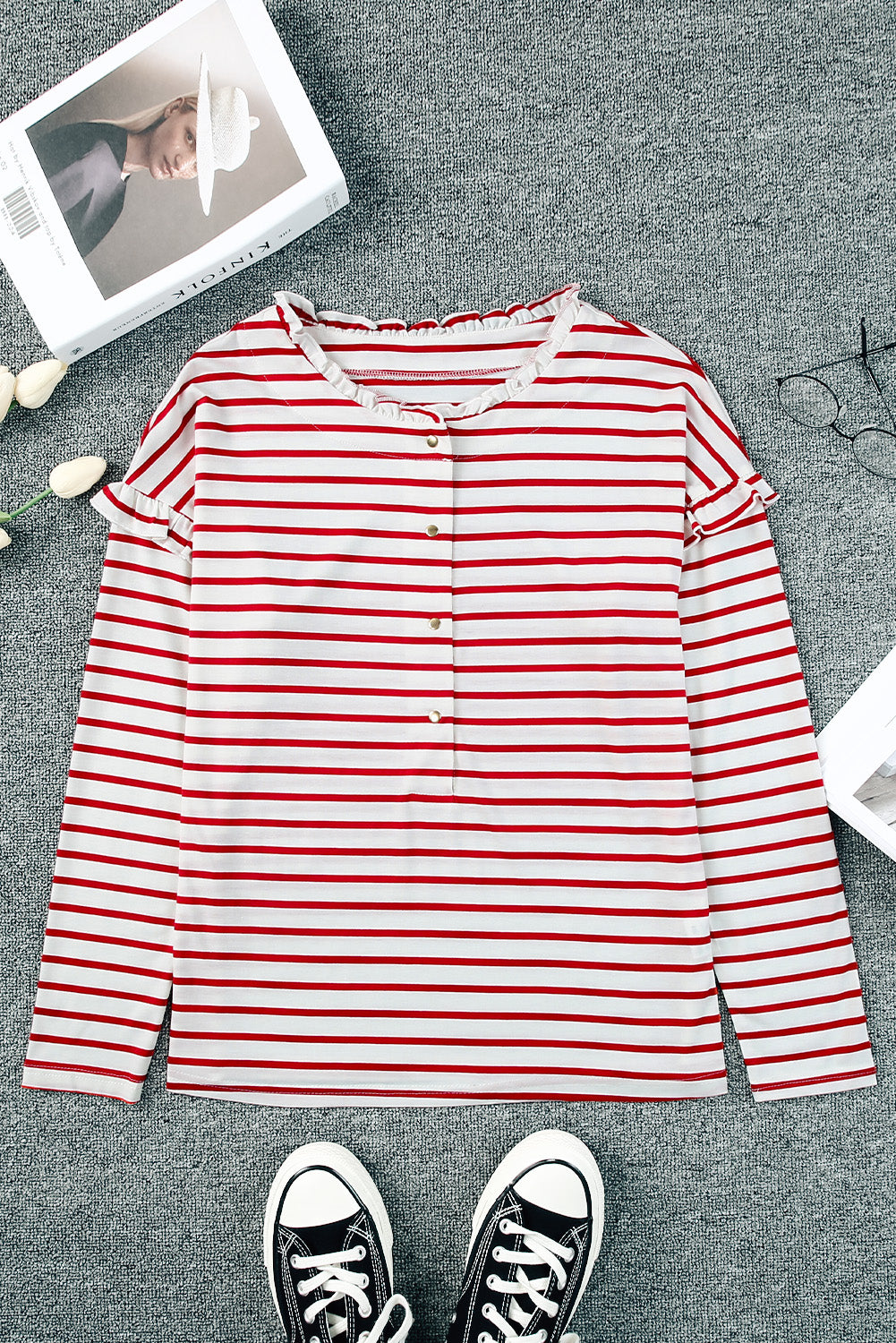 Striped Long Sleeve Top
