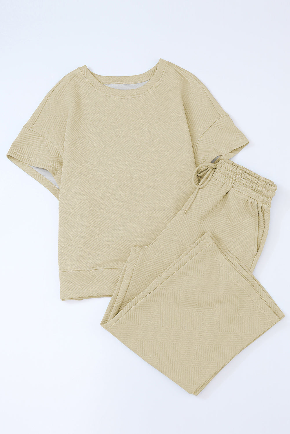 Loose Fit T Shirt and Drawstring Pants Set
