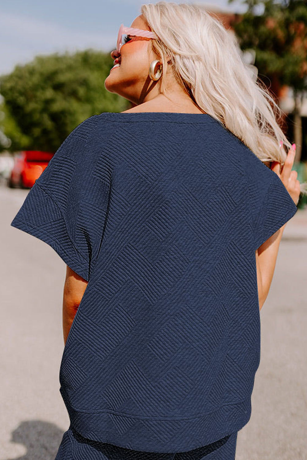 Loose Fit T Shirt and Drawstring Pants Set